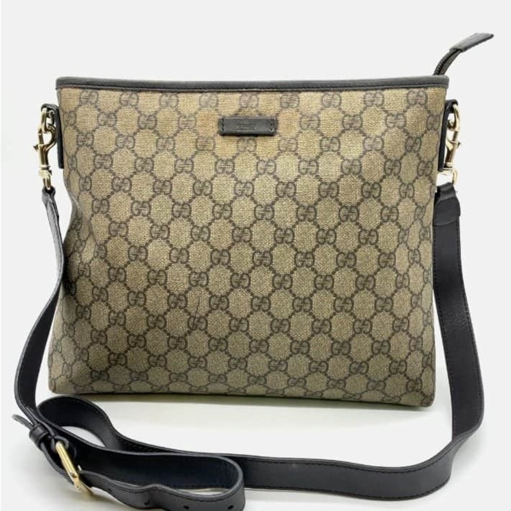 Gucci Tan and Black Crossbody Bag